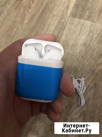 Беспроводные наушники i12 абсолютно новые Краснодар - изображение 1