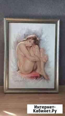 Картина репродукция на картоне в раме Калининград