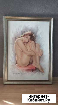 Картина репродукция на картоне в раме Калининград - изображение 1