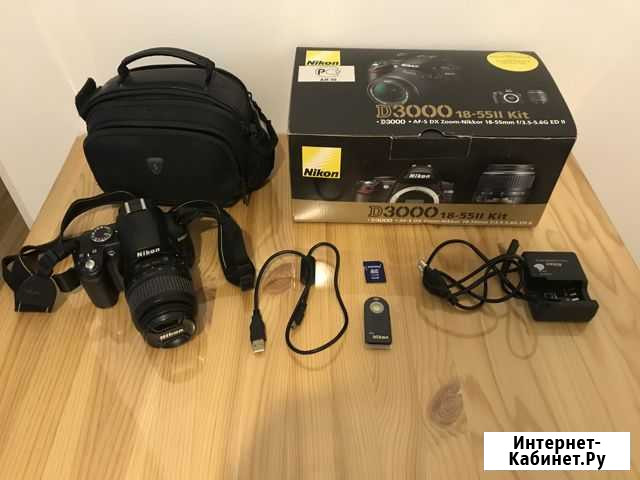 Зеркальный фотоаппарат nikon d3000 Астрахань - изображение 1