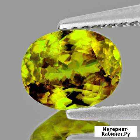 Сфен натуральный 1,58Ct 8х6мм VVS овал Химки