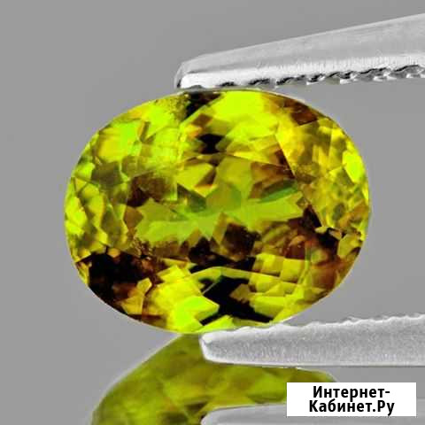 Сфен натуральный 1,58Ct 8х6мм VVS овал Химки - изображение 1