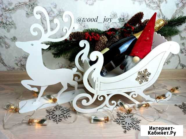 Сани с оленем под ёлку Брянск - изображение 1