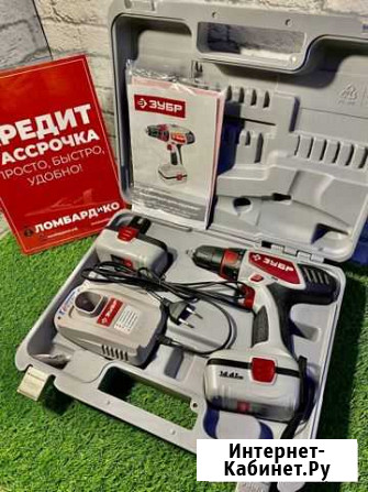 Шуруповерт зубр зда-14.4-2 14В (В 9177) Красноярск - изображение 1