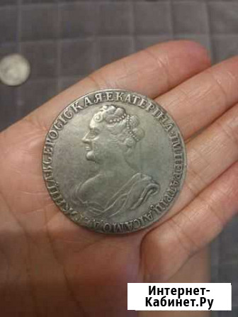 Серебряные монеты, 1725 год. Новая цена рубль Обнинск - изображение 1