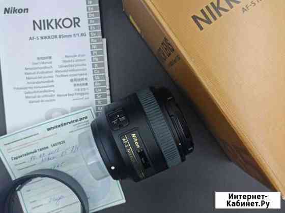Nikon 85mm f/1.8G AF-S Nikkor коробка Видное
