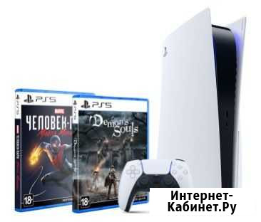 Sony PlayStation 5 сдисководом + игры «Marvel’s Че Оренбург - изображение 1
