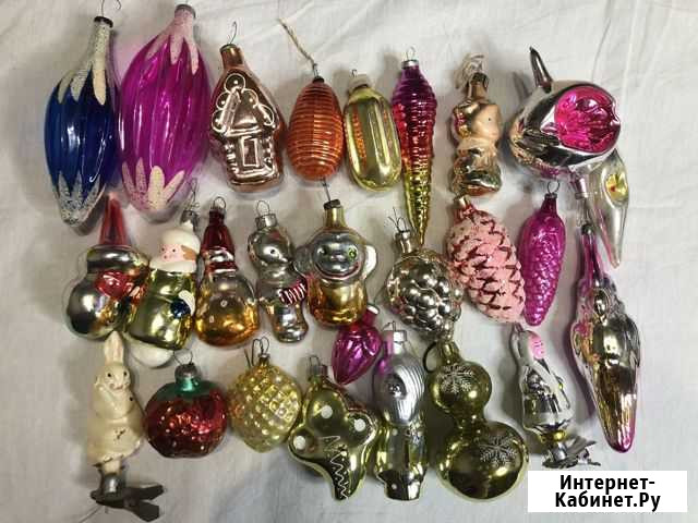 Елочные игрушки советские СССР стекло Великий Новгород - изображение 1