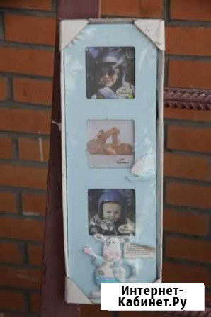 Рамка детская на 3 фото с декором Красноярск - изображение 1