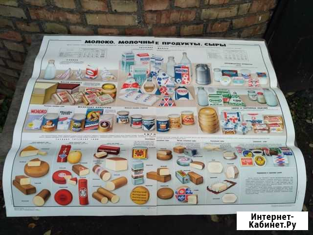 Плакат из СССР продовольственный двойной Рудня - изображение 1