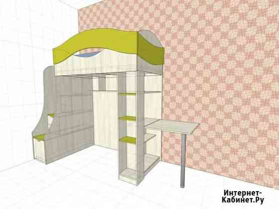 Кровать-чердак с матрасом Астрахань