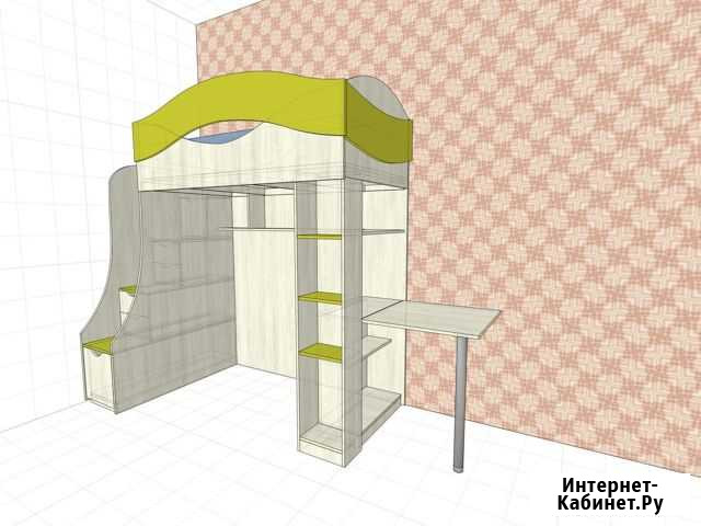 Кровать-чердак с матрасом Астрахань - изображение 1