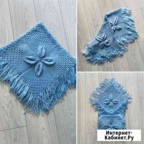 Вязанный плед для выписки Калининград