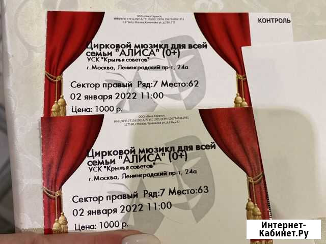 Билеты на Цирковой мюзикл в Москву Гусь-Хрустальный - изображение 1