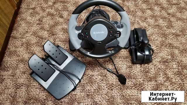 Игровой руль с педалями и коробкой Воркута - изображение 1