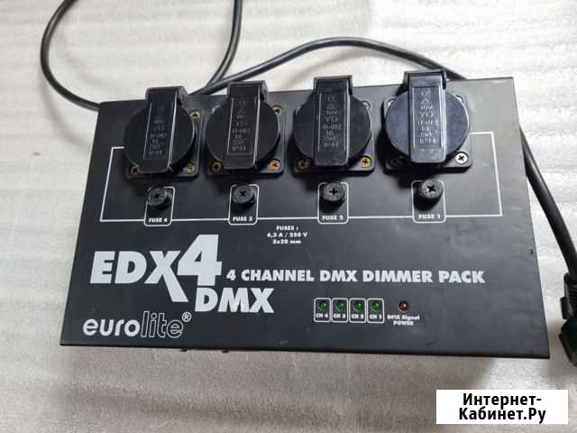 Диммерный блок eurolite EDX-4R DMX Альметьевск - изображение 1