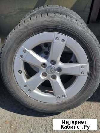 Летняя резина dunlop 235/55/R18 на дисках Красноярск - изображение 1