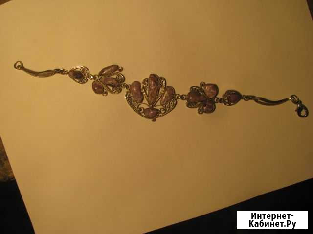 Чароит, малахит - брошь, браслет, подвески и др Саратов - изображение 1