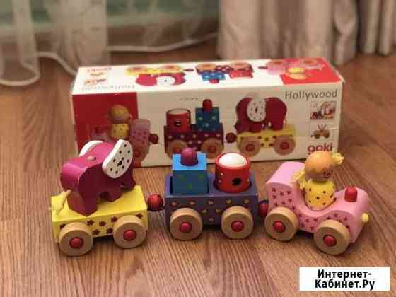 Паровозик из натурального дерева Курск