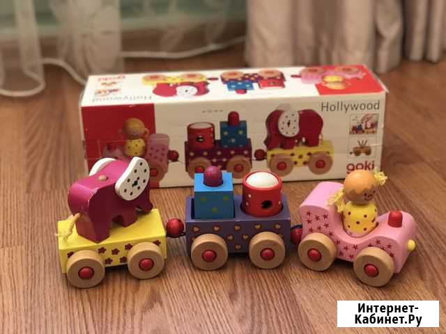 Паровозик из натурального дерева Курск - изображение 1