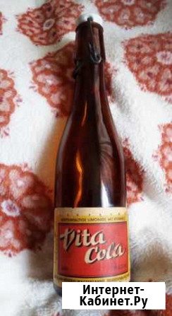 Бутылка винтажная от лимонада Vita cola, 60е Рязань - изображение 1
