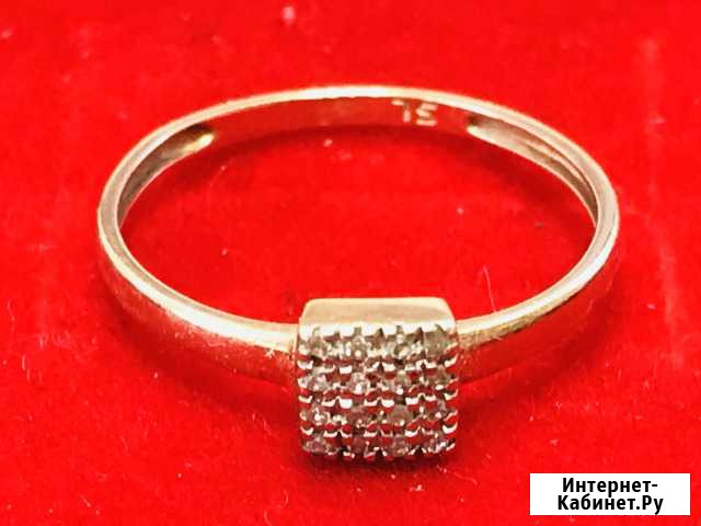Золотое кольцо 0,74/585 (бриллианты) Казань - изображение 1