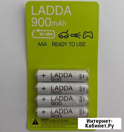 Аккамуляторы IKEA ladda AAA Барнаул - изображение 1