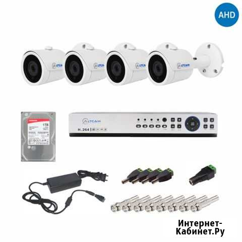 Комплект видеонаблюдения для улицы на 4 камеры AHD Волгоград - изображение 1