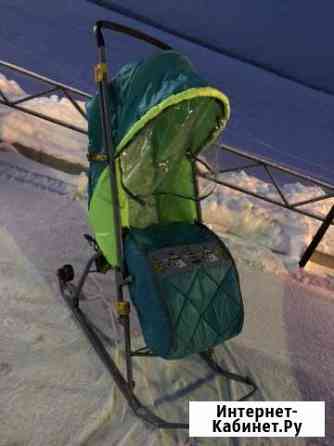 Коляска-санки с 2 колесиками Самара