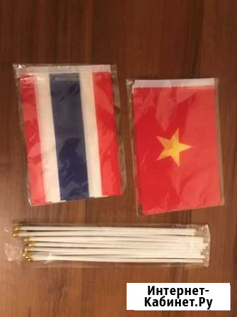 Флаг настольный 14х21см Красноярск - изображение 1