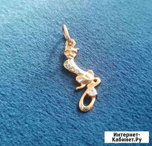 Подвеска кошка вес 0.86г золото 585пр (ID 35124) Краснодар