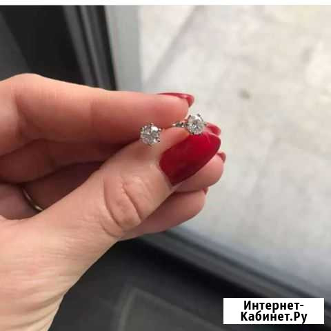 Серьги с муассанитами Саранск - изображение 1