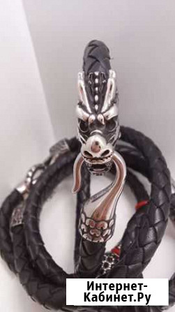 Браслет из кожи и стали /кобра Воронеж - изображение 1