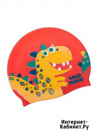 Юниорская силиконовая шапочка dino, One size Мурманск - изображение 1