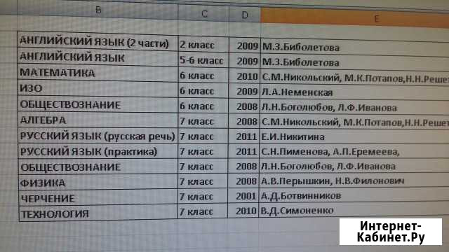 Школьные учебники 2, 5, 6, 7 класс Пятигорск - изображение 1