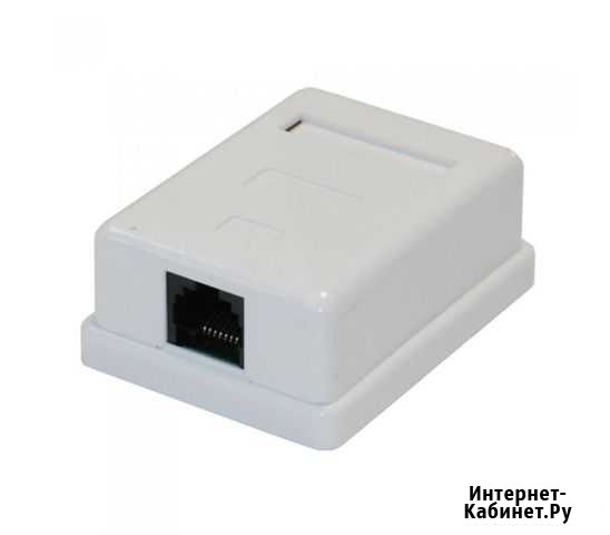 Cетевая настенная розетка с 1 гнездом RJ-45 8P-8C Тверь - изображение 1