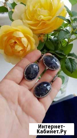 Сапфиры натуральные комплект серебро Белгород - изображение 1