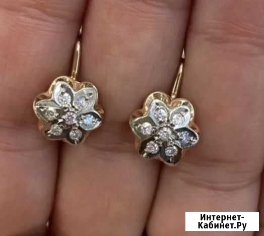 Золотые серьги и кольцоКомплект Малинки СССР 585 п Выселки - изображение 1