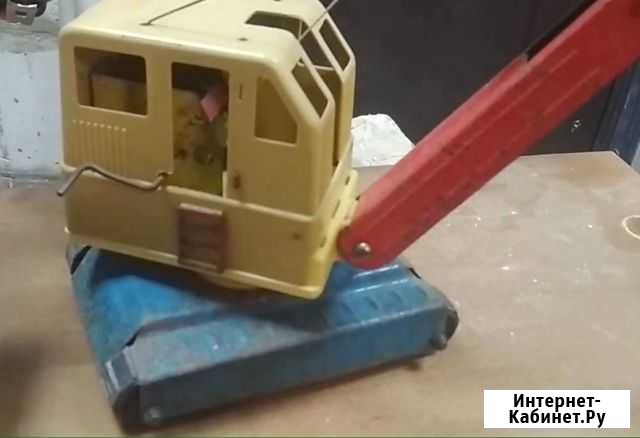 Игрушка механическая СССР экскаватор Видное - изображение 1