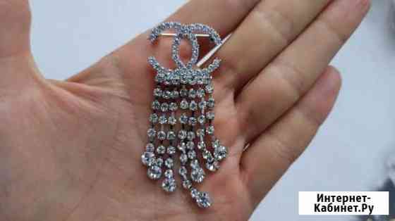 Люксовая брошь Chanel чешские кристаллы Санкт-Петербург