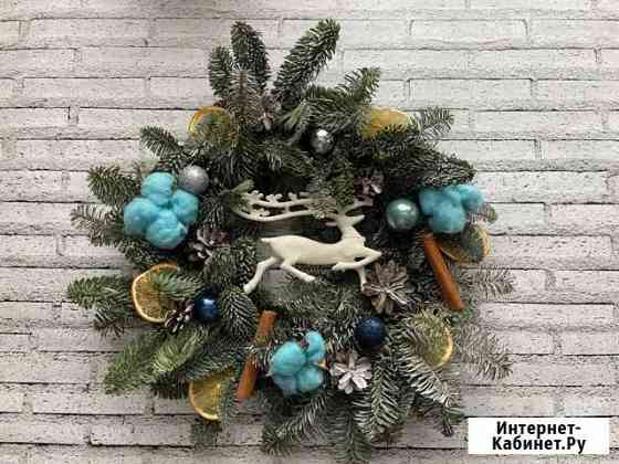 Новогодний венок из нобилиса Псков