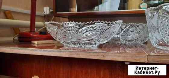 Ваза лодочка хрусталь Ставрополь