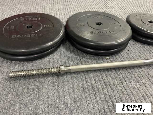 Спортивные блины Barbell штанга гриф Алатырь - изображение 1