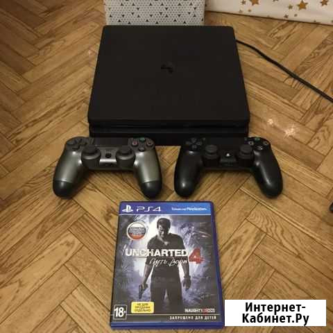 Sony PS4 Slim + 2 джой Белгород - изображение 1