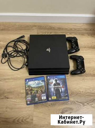 Ps 4 pro 7116-B 2 джойстика 2 диска Реутов - изображение 1
