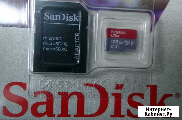 SanDisk Ultra 128Gb microSD UHS-I А1 667x, новая Йошкар-Ола - изображение 1
