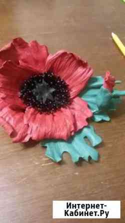 Цветок из кожи Волгоград