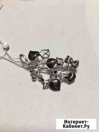 Брошь серебро новая Липецк