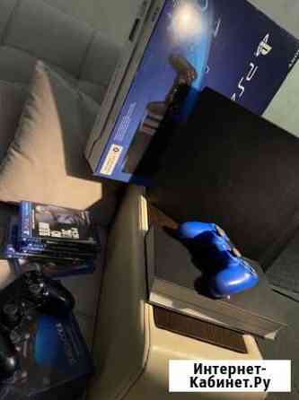 Sony Playstation 4 pro 1tb + синий dualshock + игр Казань