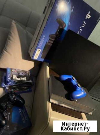 Sony Playstation 4 pro 1tb + синий dualshock + игр Казань - изображение 1